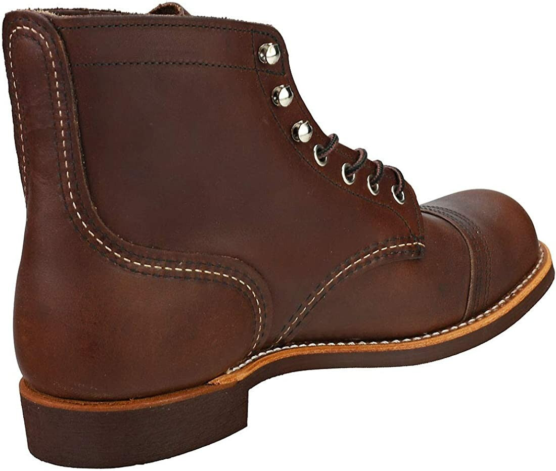 Red Wing Heritage Classic 6" Iron Ranger Boot # 8111 Amber Made in USA 2E & D